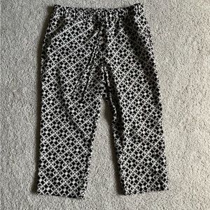 Capri pants from The Limited. Size S. Beige and black prints